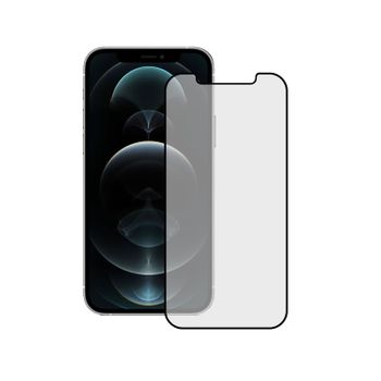 Protector De Pantalla Para Iphone 12 Pro Max, Vidrio Reforzado Con Tpu, Máxima Resistencia, Borde Flexible Negro