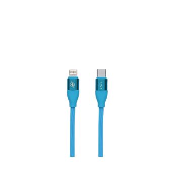 Cable De Carga Y Datos Usb-c A Lightning Contact 20 W, Carga Rápida, 1 M, Azul