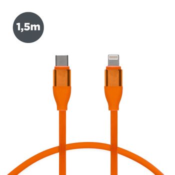 Cable De Carga Y Datos Usb-c A Lightning Contact 20 W, Carga Rápida, 1 M, Naranja