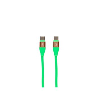 Cable De Carga Y Datos Usb-c A Usb-c Contact 20 W, Carga Rápida, 1 M, Verde