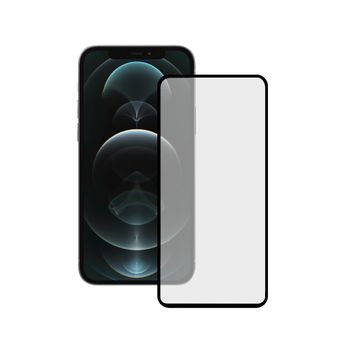 Protector De Pantalla Para Iphone 14, Vidrio Templado, Doble Adhesivo Pantalla Y Bordes, Borde Negro