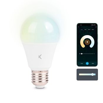 Bombilla Inteligente Smartled E27 Ksix, 9w Equivalente 60w, 806 Lm, App Compatible Alexa, Google Home Y Siri, Cct