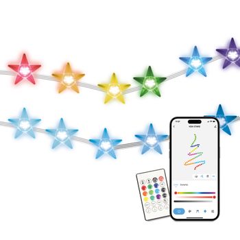Tira De Luces Smartled Star Ksix, 5m, 20 Lm, Sincroniza Música, App Compatible Alexa, Google Home Y Siri, Colores Rgbic