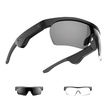 Gafas inteligentes Ksix Phoenix, Música + Dual Mic para llamadas, Táctil,  Auton 6,5h, Prot UV400