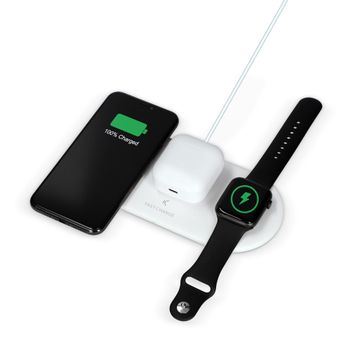 Cargador Inalámbrico Ksix 3en1 15w, Carga Rápida Simultánea, Para  Smartphones Qi, Apple Watch Y Airpods, Cargador+cable, Negro con Ofertas en  Carrefour