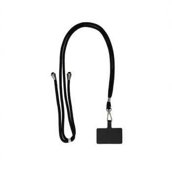 Colgante Para Móvil Universal Con Tarjeta Adaptadora, Largo 160 Cm, Negro