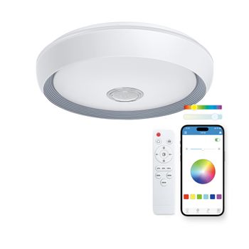 Lámpara De Pie Esquinera Smartled 12w Ksix, 140cm, 450 Lm, Sincroniza  Música, App Compatible Alexa, Google Home, Siri, Rgbwic con Ofertas en  Carrefour