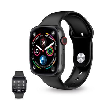 Smartwatch Ksix Urban 4, Pantalla Ips Curva 2,15", Aut. 5 Días, Modos Deporte Y Salud, Llamadas, Asistentes De Voz, Ip68, Negro