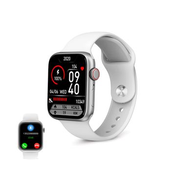 Smartwatch Ksix Urban 4 Mini, Para Muñecas Pequeñas, Pant. Tft 1,74", Aut. 3 Días, Modos Deporte Y Salud, Llamadas, Ip68, Blanco