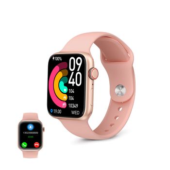 Smartwatch Ksix Urban 4 Mini, Para Muñecas Pequeñas, Pant. Tft 1,74", Aut. 3 Días, Modos Deporte Y Salud, Llamadas, Ip68, Rosa