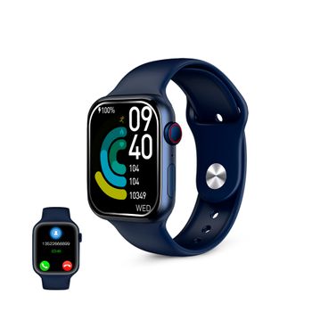 Smartwatch Ksix Urban 4 Mini, Para Muñecas Pequeñas, Pant. Tft 1,74", Aut. 3 Días, Modos Deporte Y Salud, Llamadas, Ip68, Azul