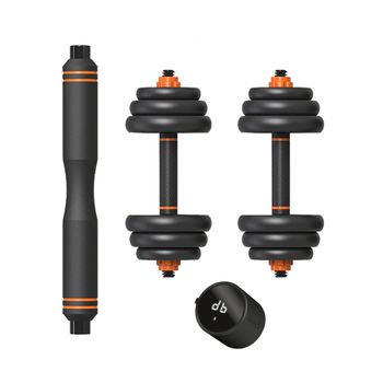 Kit De Pesas 25 Kg Xiaomi Fed: Mancuernas (pesos + Barras) + Barra + Sensor Smart