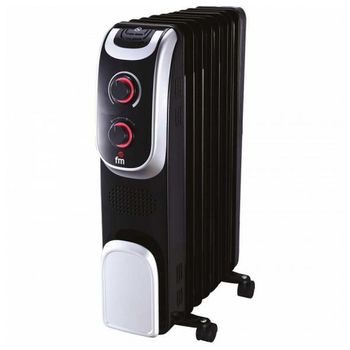 Radiador De Aceite (7 Cuerpos) Grupo Fm Rl-15 1500w Negro