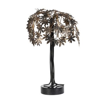 Figura Decorativa Alexandra House Living Negro Metal Árbol 21 X 21 X 36 Cm