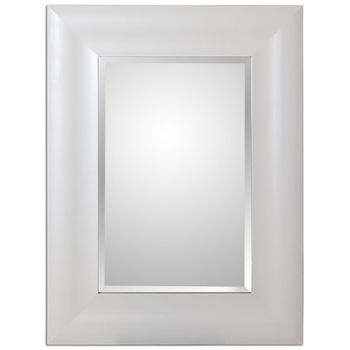 Espejo De Pared Alexandra House Living Blanco Madera 4 X 54 X 74 Cm