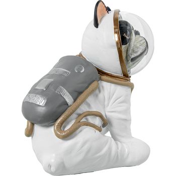 Figura Decorativa Alexandra House Living Plástico Perro Astronauta 19 X 15 X 20 Cm