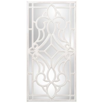 Retablo Decorativo Alexandra House Living Blanco Madera Desgastado 4 X 76 X 41 Cm