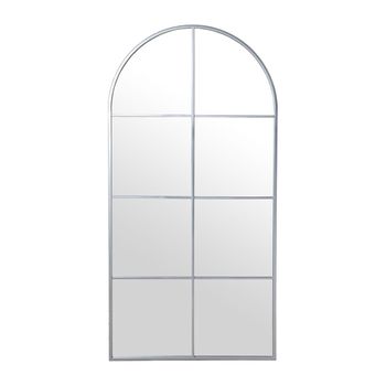 Espejo De Pared Alexandra House Living Plateado Metal 7 X 149 X 77 Cm