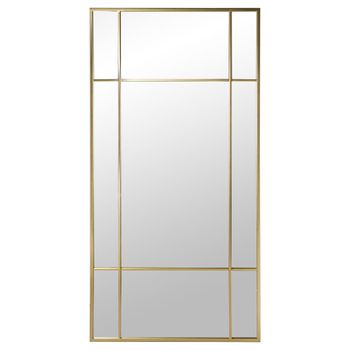 Espejo De Pared Alexandra House Living Dorado Metal 7 X 149 X 77 Cm