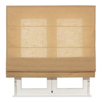 Estor Plegable con varillas, estor textil traslúcido Rayas blanco, 90 x  250cm