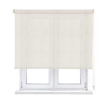 Estor Enrollable Easy Fix Screen Apertura 10%  Blanco Lino 45 X 190cm