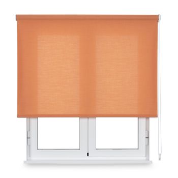 Estor Enrollable Traslúcido Trevira  Naranja 150 X 190cm