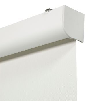 Estor Enrollable A Muelle Viewbox Con Cajón De Aluminio - Tejido Screen  Apertura 10%  Blanco 105 X 190cm