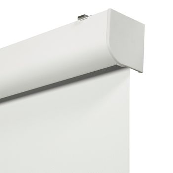 Estor Enrollable A Muelle Viewbox Con Cajón De Aluminio - Tejido Opaco Térmico/oscurante  Blanco 135 X 190cm
