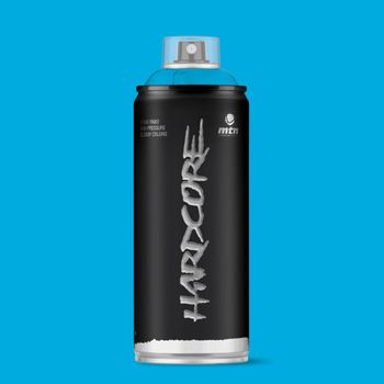 Spray Montana Hardcore | Acabado Brillo | Azul Claro 400ml | Montana Colors