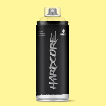 Spray Montana Hardcore | Acabado Brillo | Amarillo Playa 400ml| Montana Colors