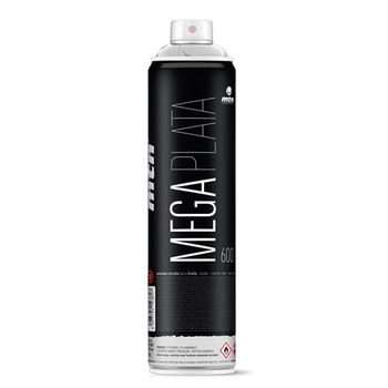Spray Montana Mega | Acabado Brillo | Plata 600ml | Montana Colors