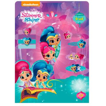 Set Accesorios Pelo Shimmer Y Shine Cepillo