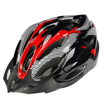 Casco De Bicicleta Para Adulto Bikeboy Helmet Con Visor Negro / Rojo