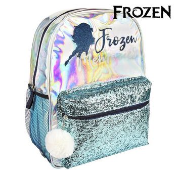 Mochila Escolar Frozen 72679 Azul Claro Metalizado