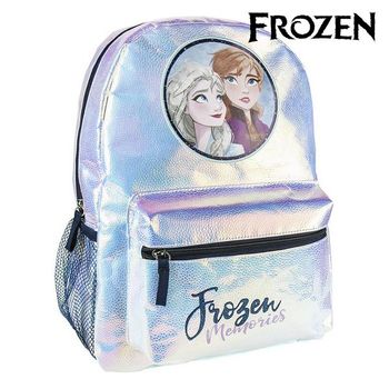 Mochila Escolar Frozen 72696 Azul Claro Metalizado