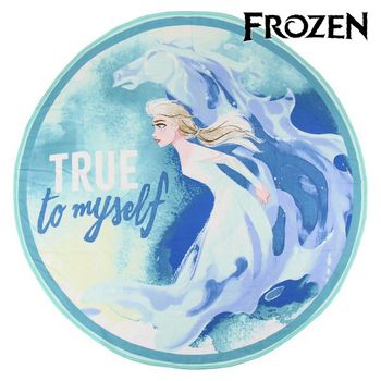 Toalla De Playa Frozen 75506 Redonda Azul