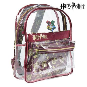 Mochila Escolar Harry Potter 72902 Transparente Granate