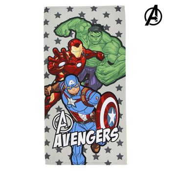 Toalla De Playa The Avengers 75683 Microfibra Gris