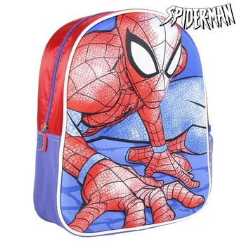 Mochila Infantil 3d Spiderman Rojo