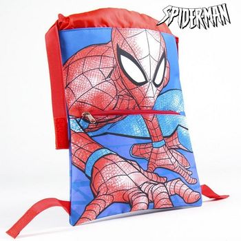 Mochila Saco Infantil Spiderman Azul