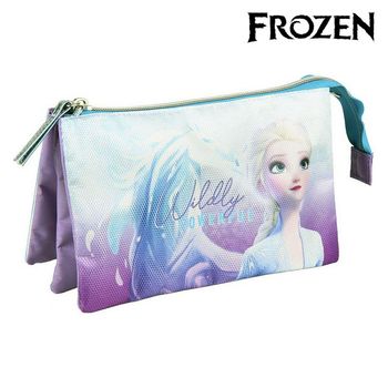 Estuche Escolar Frozen Lila