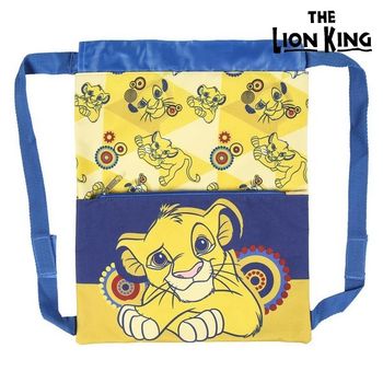 Mochila Saco Infantil The Lion King Azul Amarillo