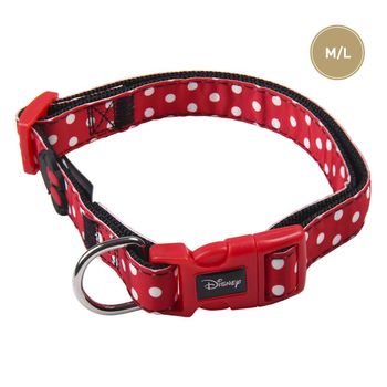 Disney Collar Para Perros M/l Minnie Rojo