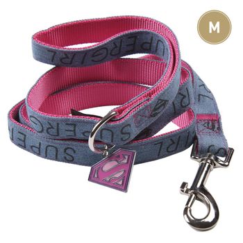 Correa Para Perros Supergirl Nylon M  Producto Oficial Dc Comics