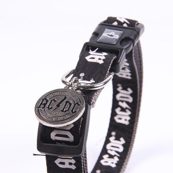 Collar Para Perros Ac Dc Nylon Xxs-xs. Producto Oficial Ac Dc