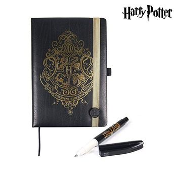 Set De Papelería Harry Potter Negro (2 Pcs)