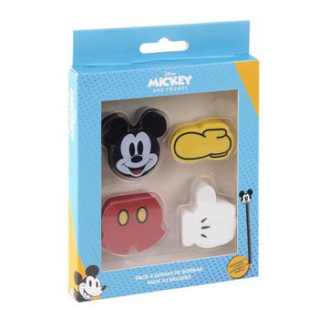 Set De Gomas De Borrar Mickey Mouse (4 Pcs)