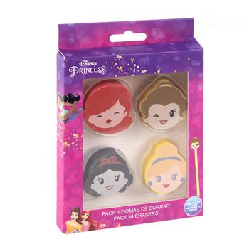 Set De Gomas De Borrar Princess (4 Pcs)