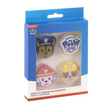 Set De Gomas De Borrar The Paw Patrol (4 Pcs)