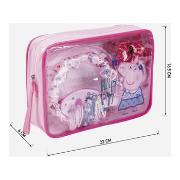 Neceser Con Accesorios Peppa Pig Multicolor Multicomposición (22,5 X 16,5 X 6 Cm) (11 Pcs)